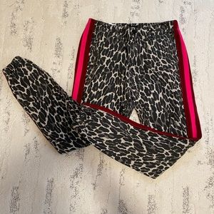 MOTHER. Jungle Eye Jogger Pant with Pink Stripes